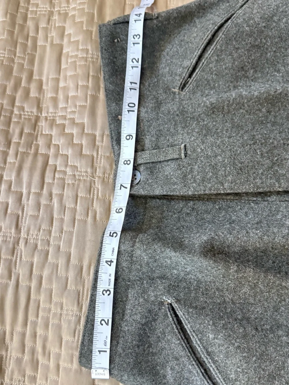 NEW VTG MEN 1944 Swedish Heavy Olive wool military pants 28.5